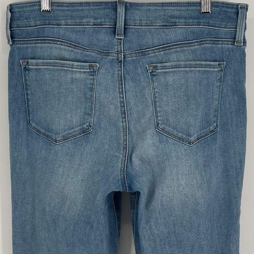 NYDJ Womens Marilyn Straight Leg Mid Rise Jeans Size 10 Blue Lift Tuck Stretch - Picture 4 of 11